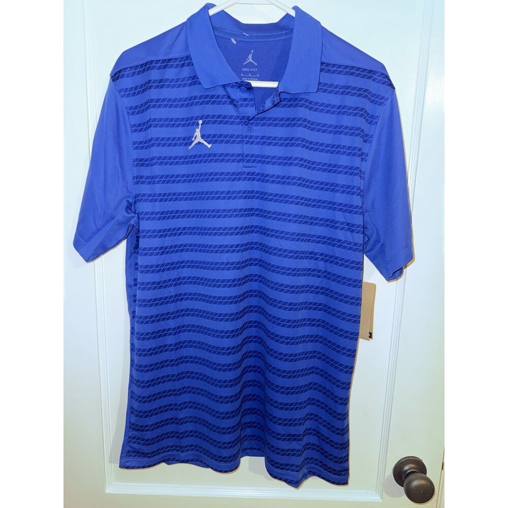 NWT Nike Jordan Dri-FIT Victory Coaches Polo Blue Anthracite Men’s M FN6924-495